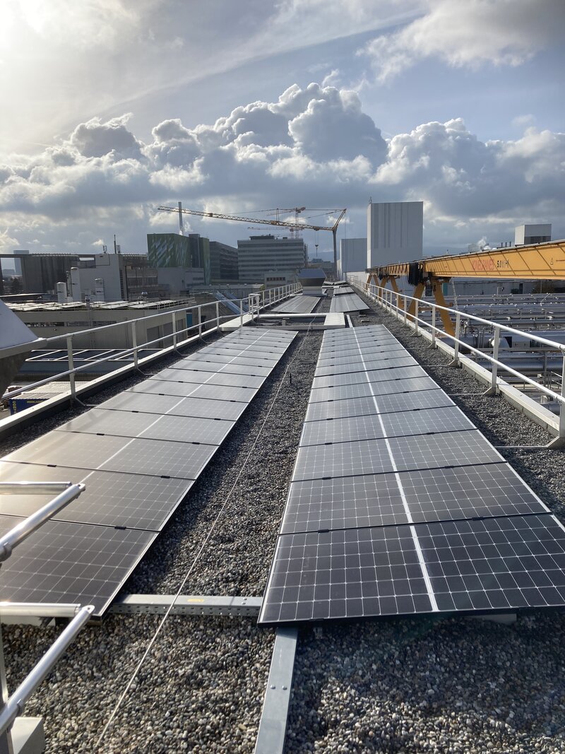 Project planning for a photovoltaic system at Basel WWTP